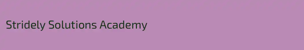 Stridely Solutions Academy
